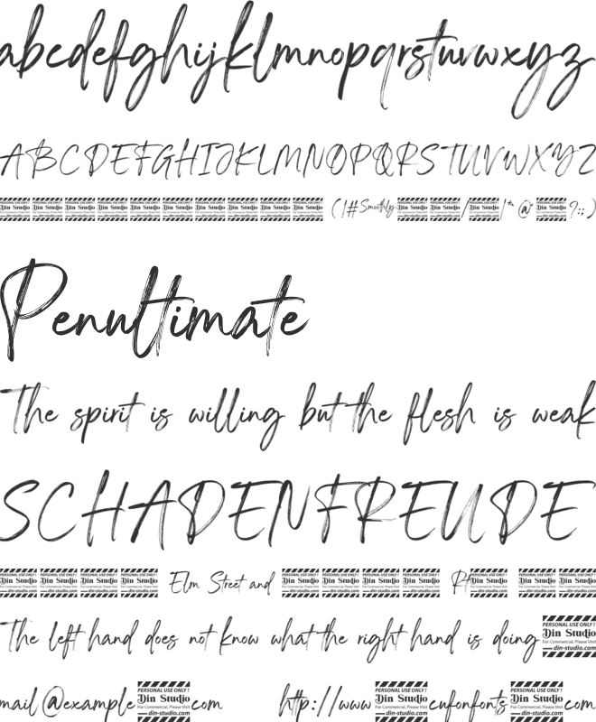 Smoothly Personal Use font preview