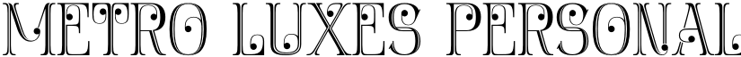 Metro Luxes Personal Use Regular font