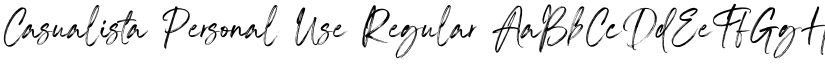 Casualista Personal Use Regular font