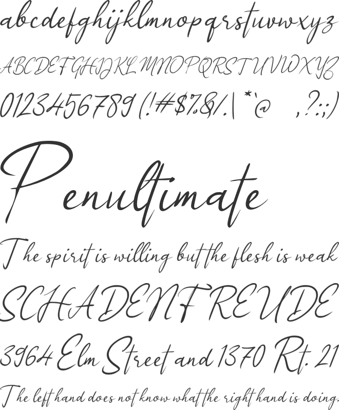 j Jiwa Romantis font preview