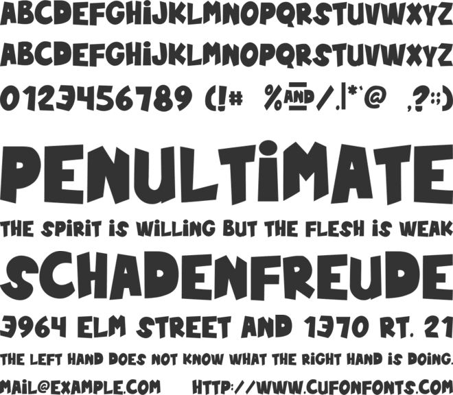 Teh And Kopi font preview