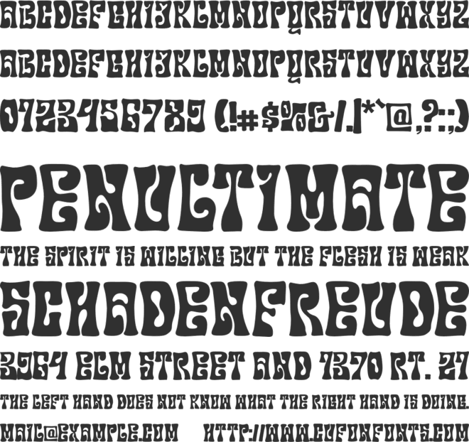 Rogena Display font preview