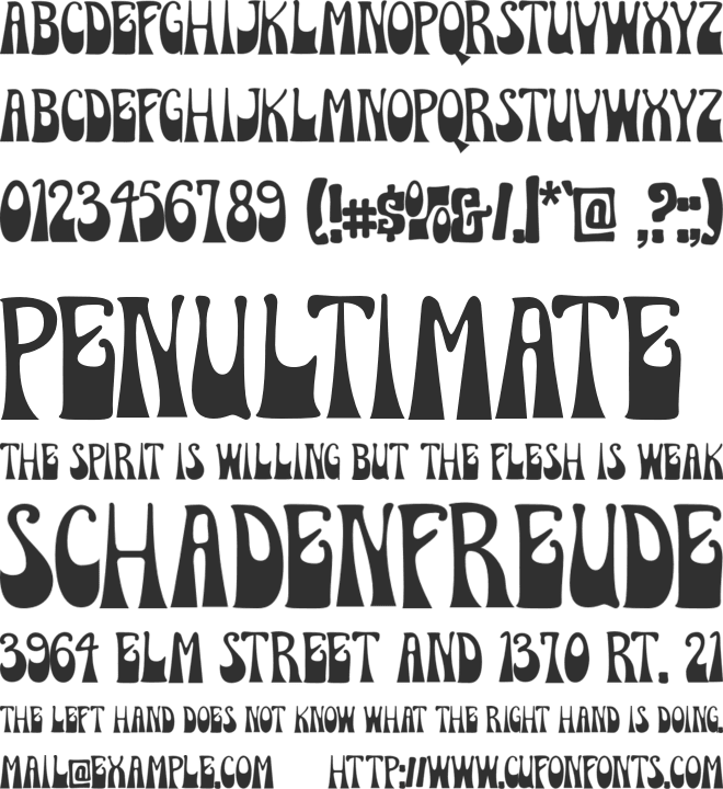 Bacesy Display font preview