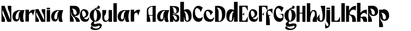 Narnia Regular font