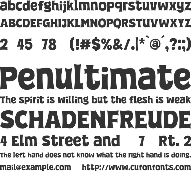 Super Positive font preview