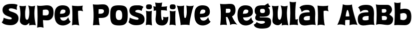 Super Positive Regular font