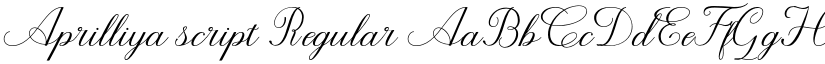 Aprilliya script font download