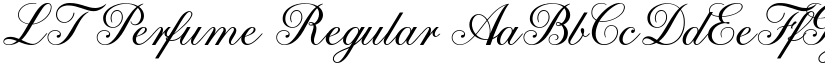 LT Perfume Regular font