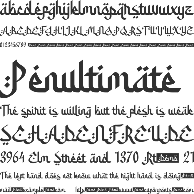 Amazing Ramadhan font preview
