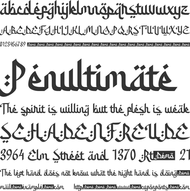 Amazing Ramadhan font preview
