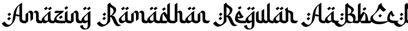 Amazing Ramadhan Regular font