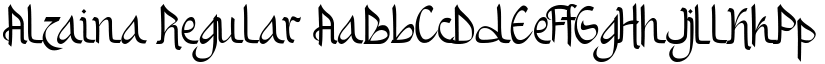 Alzaina Regular font