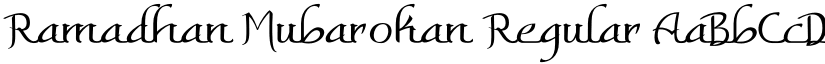 Ramadhan Mubarokan Regular font