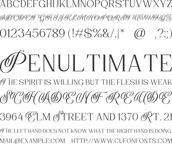 Remola font preview