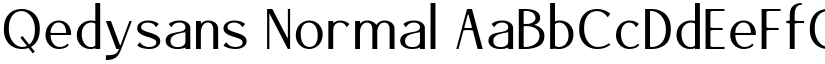 Qedysans Normal font