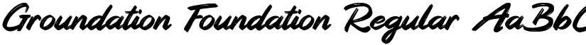 Groundation Foundation Regular font