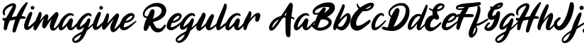 Himagine Regular font