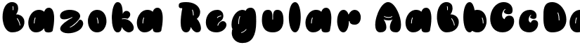 Bazoka Regular font