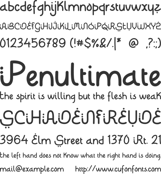 Sahur Ramadhan font preview