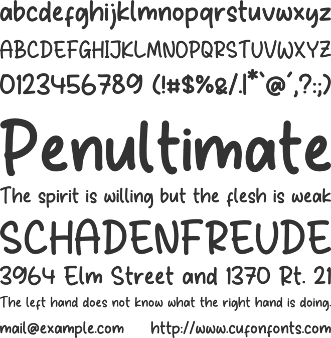 Belajar Menulis font preview