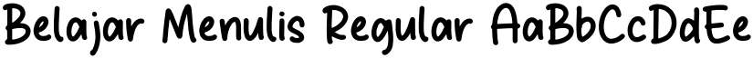Belajar Menulis Regular font