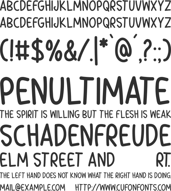 Enduring Promise font preview