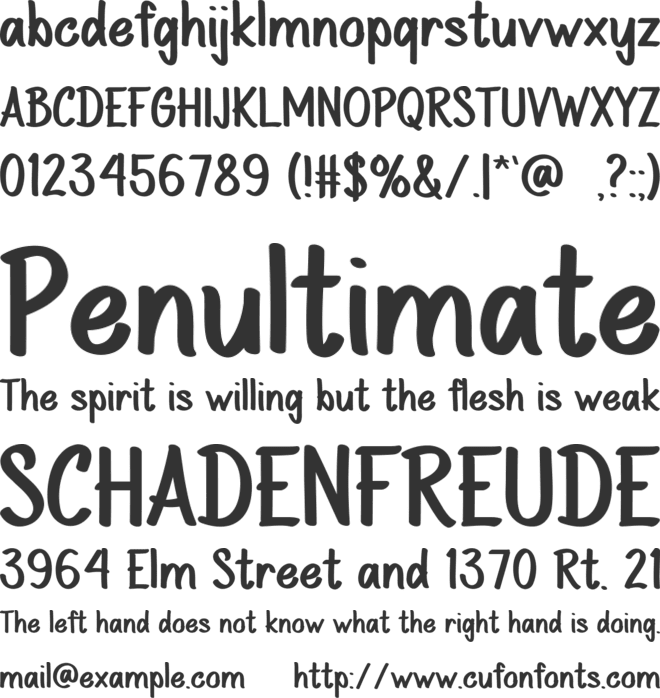 CAFE-RACER font preview