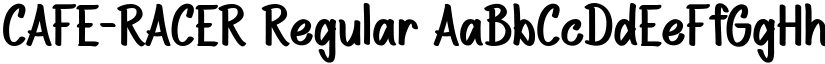 CAFE-RACER Regular font