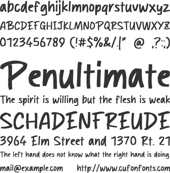 Broke Stone font preview