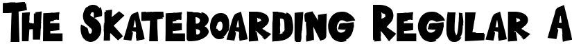 The Skateboarding Regular font