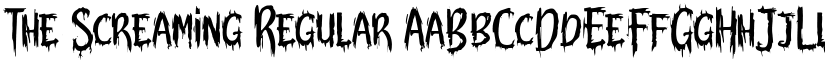 The Screaming font download