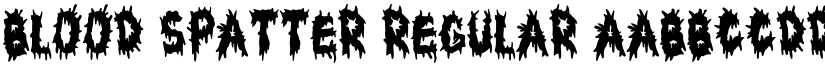 Blood Spatter Regular font
