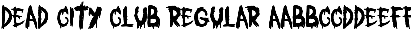Dead City Club Regular font