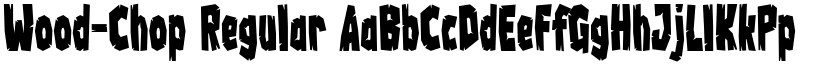 Wood-Chop Regular font