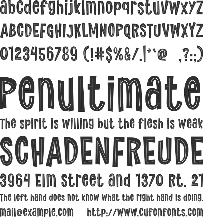 Youth-Energy font preview