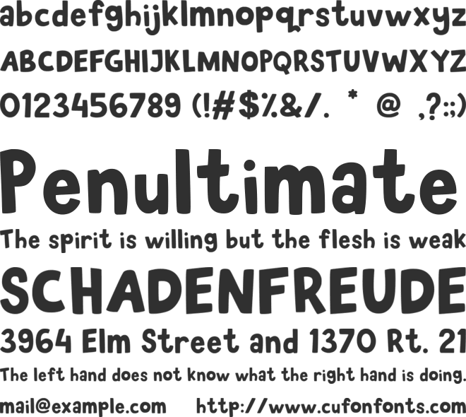 Gemes Font font preview