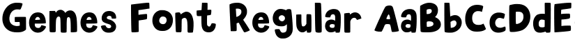 Gemes Font Regular font