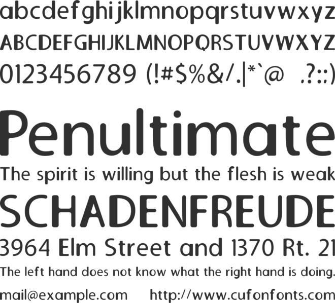 Galileo-Serif font preview