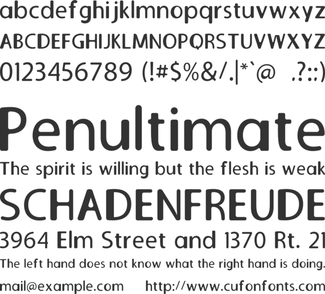 Galileo-Serif font preview