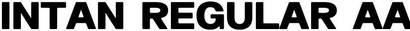 Intan Regular font