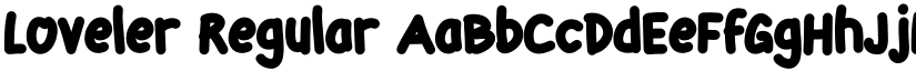 Loveler Regular font