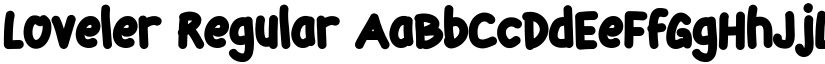 Loveler Regular font
