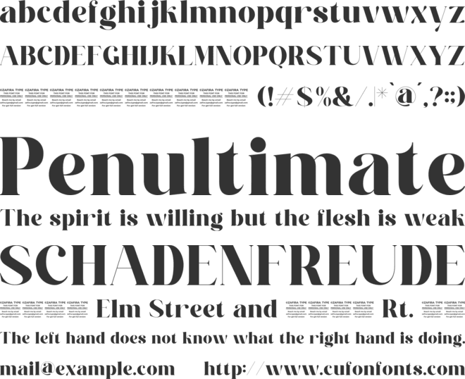 Palm Royale font preview