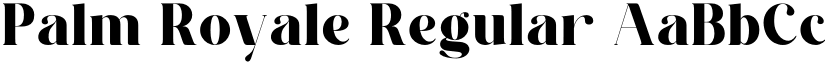 Palm Royale Regular font