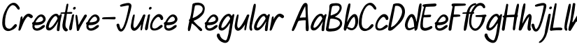 Creative-Juice Regular font