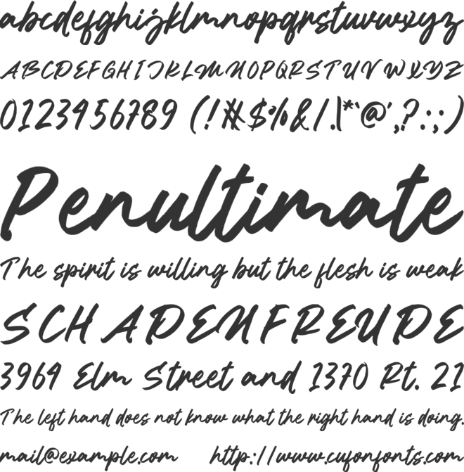 Mider Terus font preview