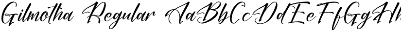 Gilmotha Regular font