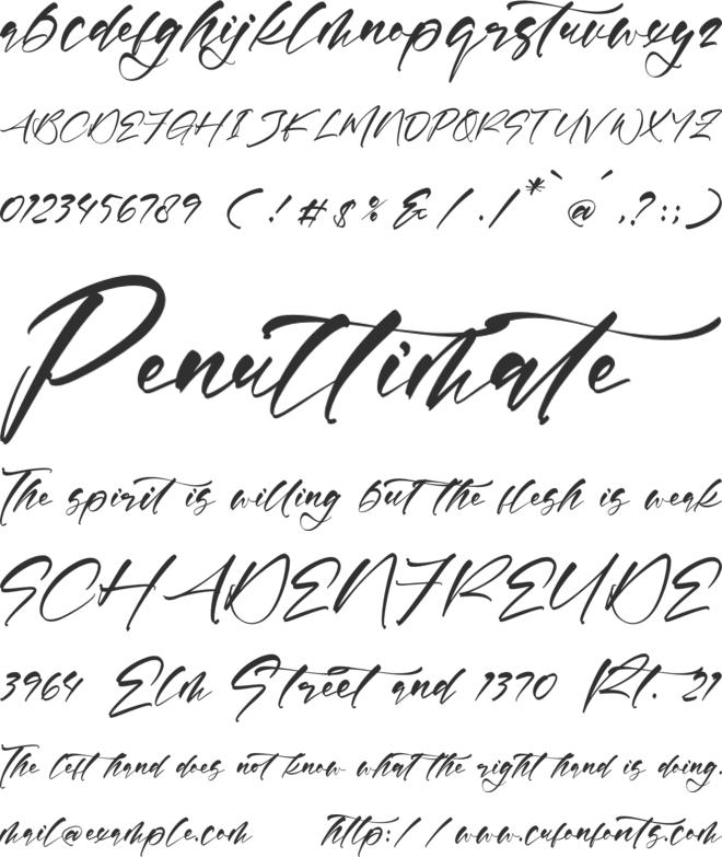 Rosetwood Adorattion font preview