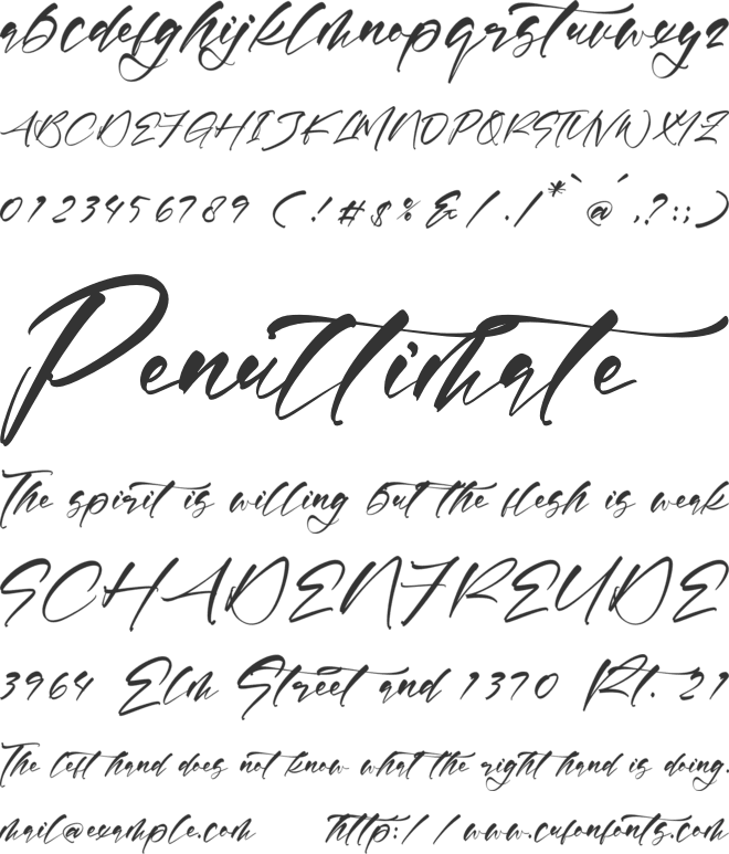 Rosetwood Adorattion font preview