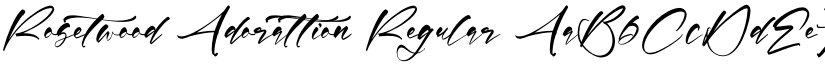 Rosetwood Adorattion Regular font